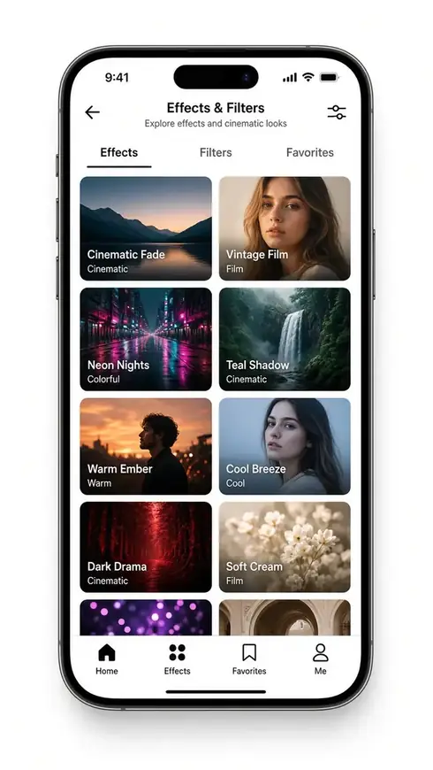 Effects And Filters of CapCut